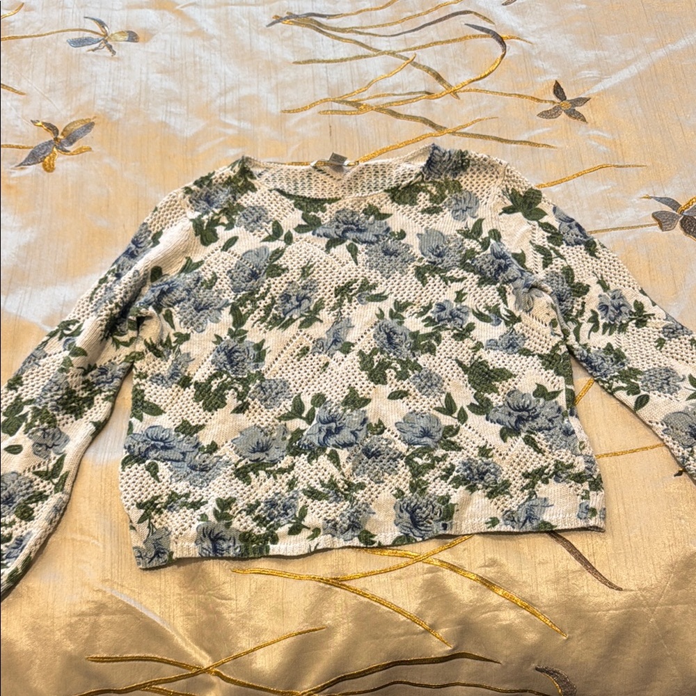 Floral Knit Sweater